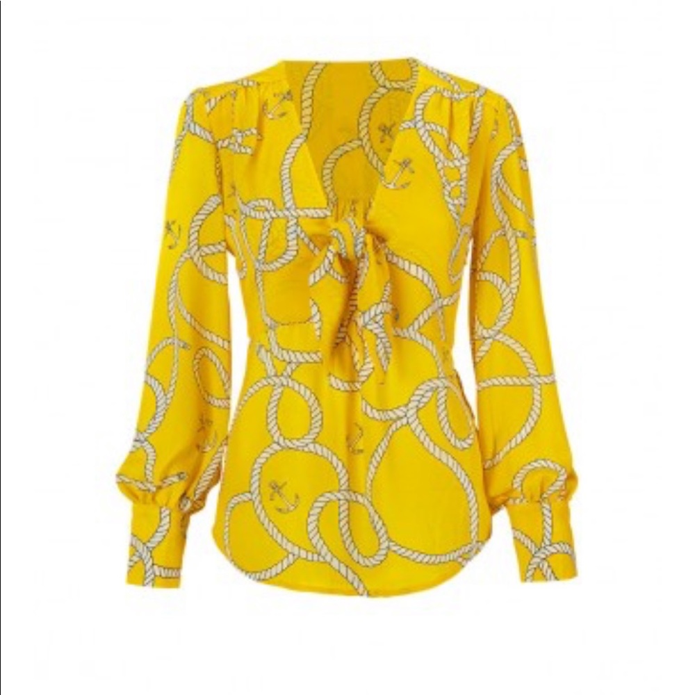 Cabi reef knot blouse